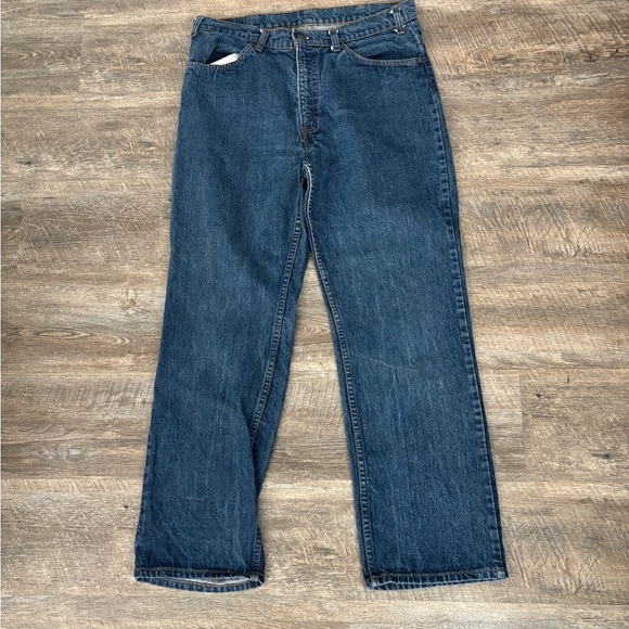 Levi's Vintage Orange Tag Dark Wash Denim Jeans Size 34” waist 29” leg. - Picture 2 of 5